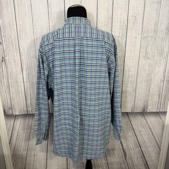 Ralph Lauren Men's 4XLT Multicolor Check Cotton Long Sleeve Button-Front Shirt - Picture 4 of 6
